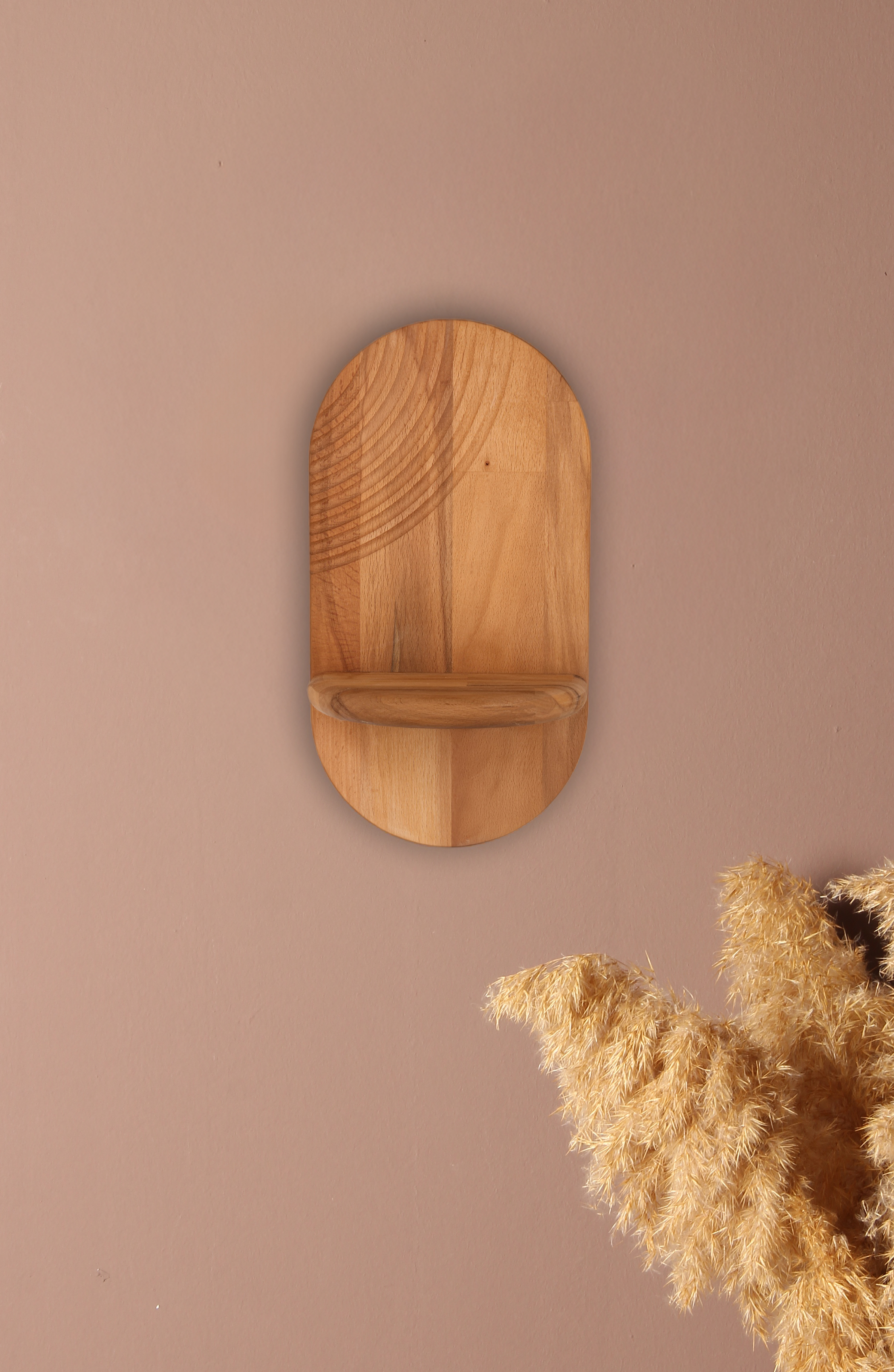 Ahşap Duvar Rafı — masif.